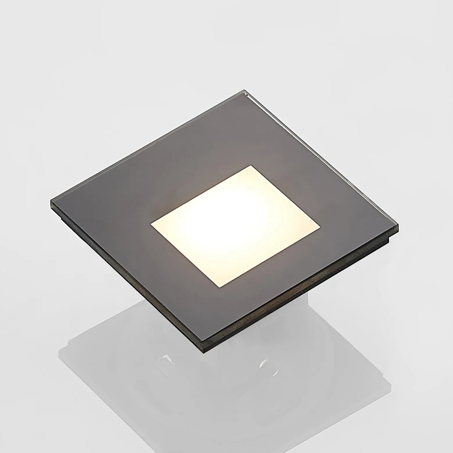 Arcchio LED uppoasennusvalaisin Vexi, 7,8 cm x 7,8 cm, musta, CCT