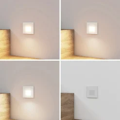 Arcchio LED uppoasennusvalaisin Vexi, 7,8 cm x 7,8 cm, valkoinen, CCT-arvo
