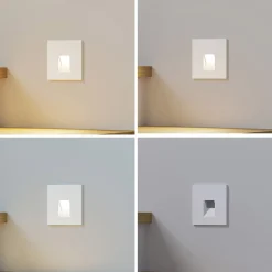 Arcchio LED uppoasennusvalaisin Vexi, 7,5 cm x 7,5 cm, valkoinen, CCT-arvo