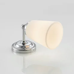Arcchio Mahdi kylpyhuoneen seinävalaisin, kromi, lasi, 11cm, IP44