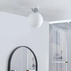 Arcchio Maviris LED-kylpyhuoneen kattovalaisin, pallo, 18 cm