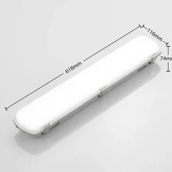 Arcchio Rao LED-kosteudenkestävä valaisin, pituus 61,8 cm, 10 kpl:n sarja