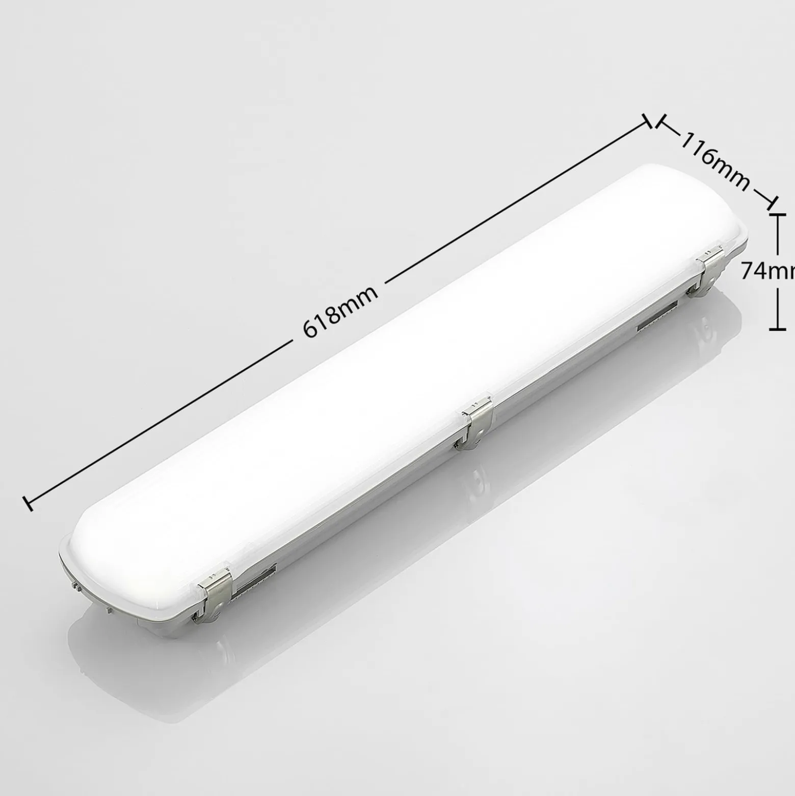 Arcchio Rao LED-kosteudenkestävä valaisin, pituus 61,8 cm, 2 kpl:n setti