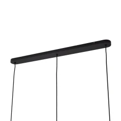 Arcchio riippuvalo Cosmina, 3-lamppuinen, pituus 90 cm, musta