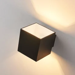 Arcchio seinävalaisin Zuzana, 2 kpl, musta, G9, 10 cm leveä
