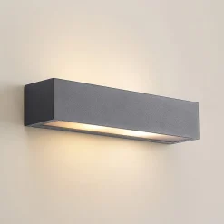 Arcchio ulkoseinälamppu LengoE27, 38 cm, antrasiitti, E27, IP54