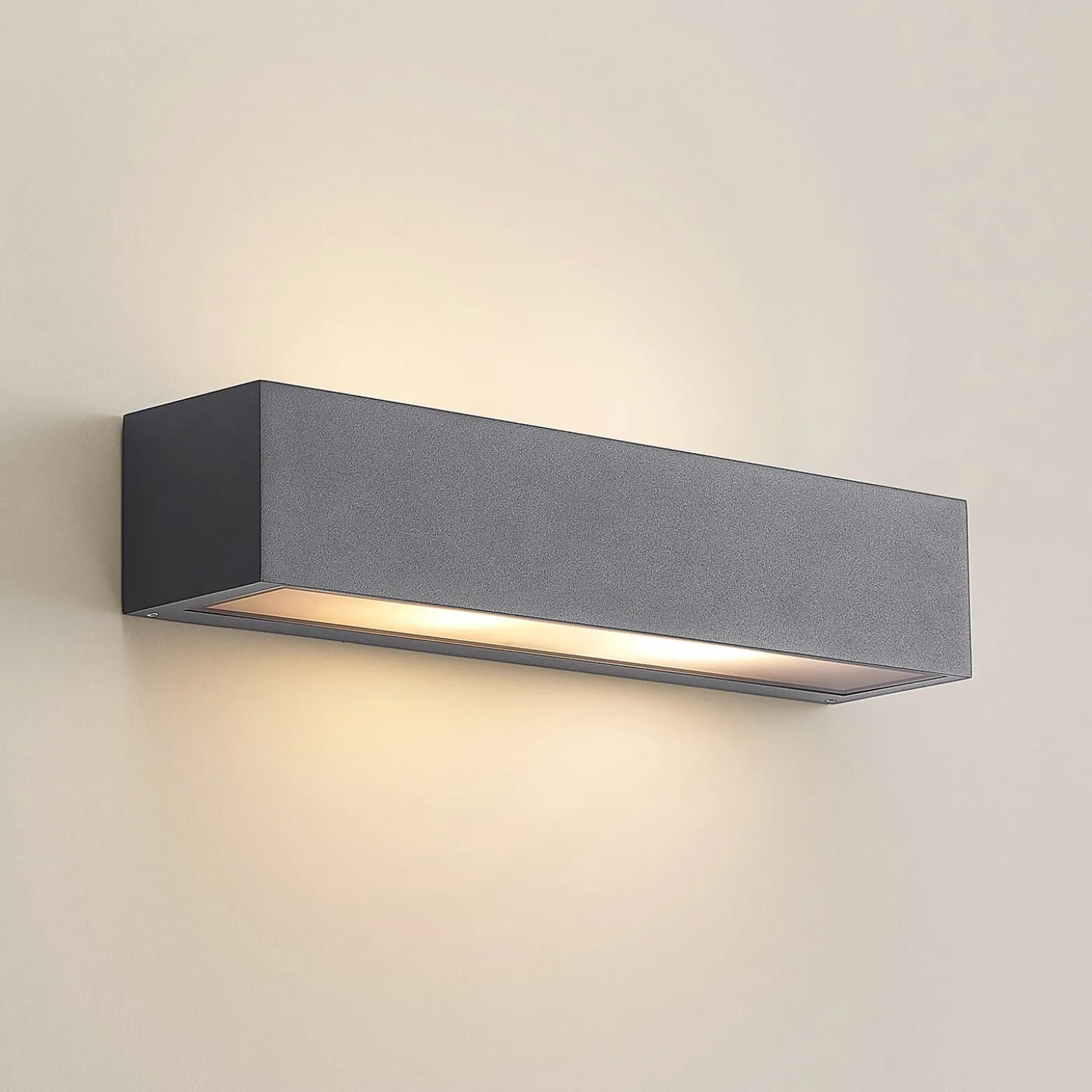 Arcchio ulkoseinälamppu LengoE27, 38 cm, antrasiitti, E27, IP54
