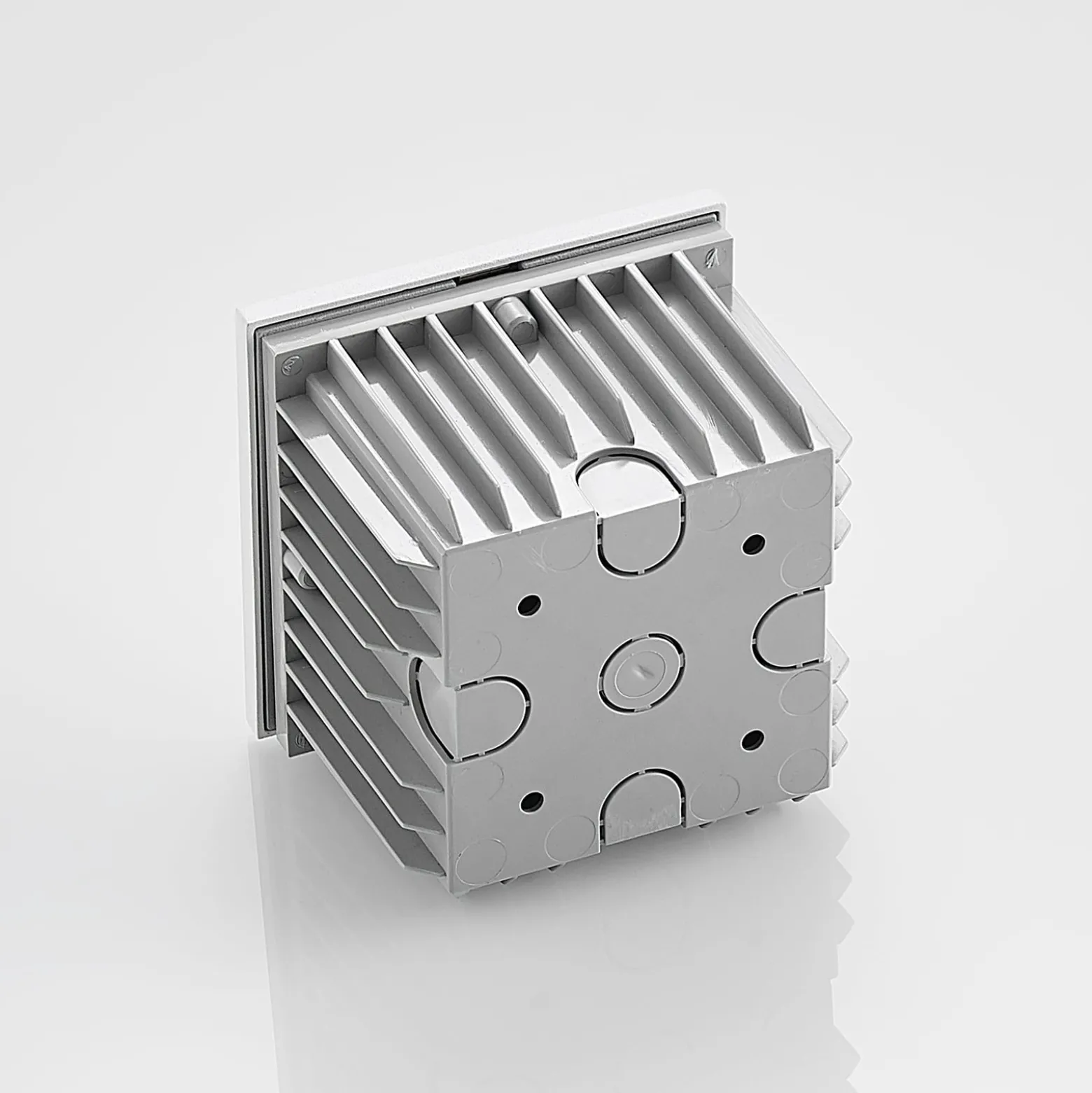 Arcchio upotettava seinävalaisin Zamo, G9, valkoinen, 12cm, metalli, IP65