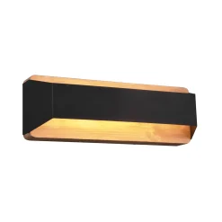 Arino LED-seinävalaisin, musta, leveys 35,2 cm