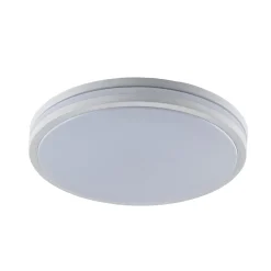 Arnim LED-kattovalaisin, valkoinen, muovia, Ø 49cm, IP44