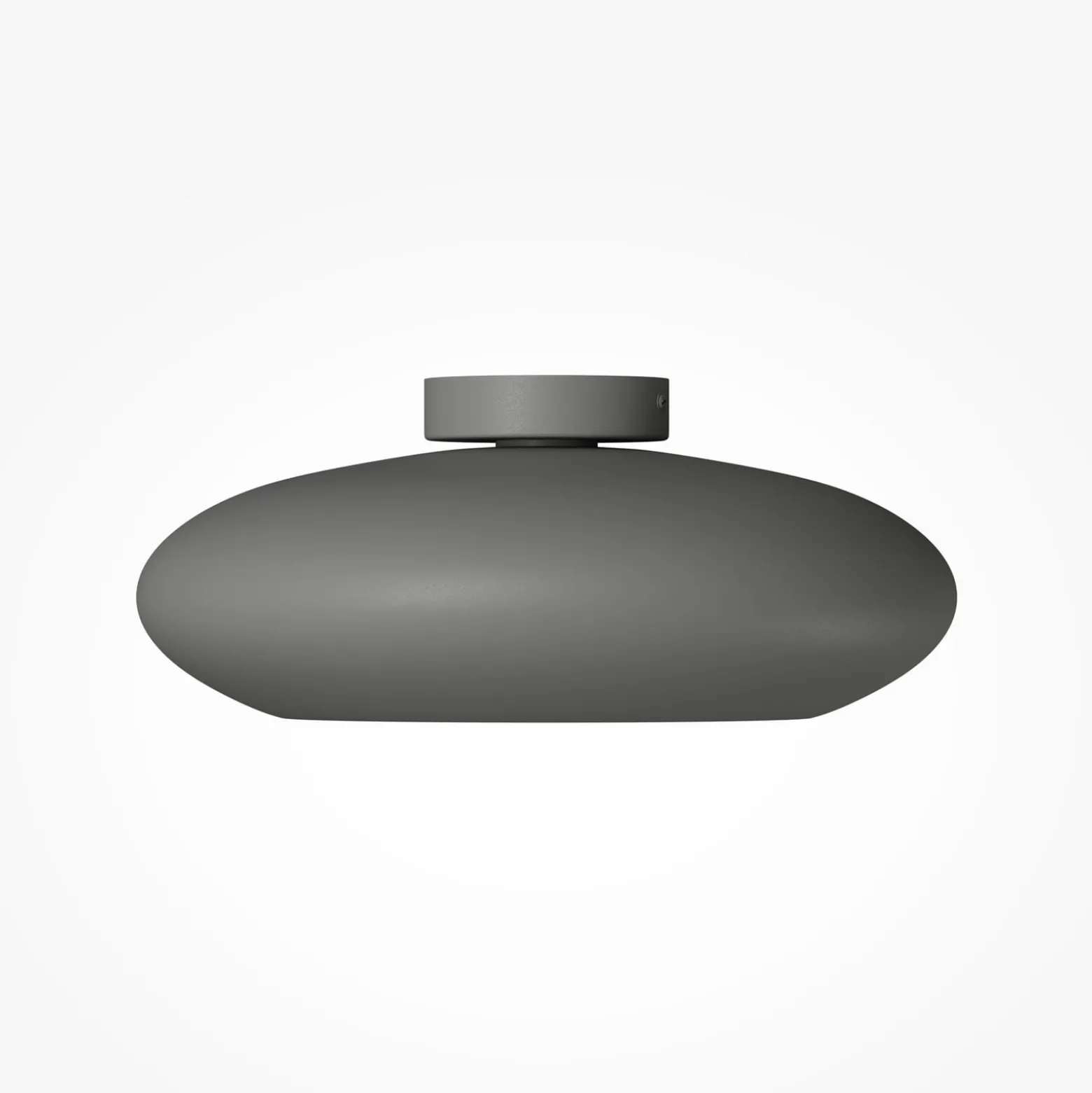 Aros-LED-kattovalaisin, tummanharmaa, halkaisija 40 cm, metalli, 3 000 K