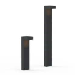 ATO-LED-pylväsvalaisin, korkeus 85 cm, DALI, antrasiitti, IP65, metalli