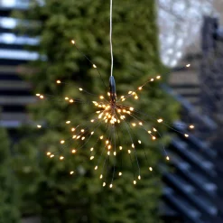 Aurinkokäyttöinen Firework-LED-riippuvalaisin