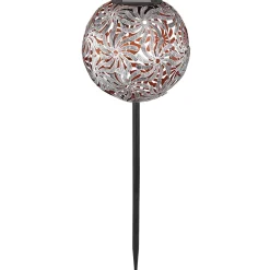 Aurinkokäyttöinen LED-lamppu 33632, hopea