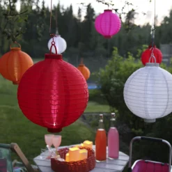 Aurinkokäyttöinen LED-lyhty Jerrit, 20 cm, valk.