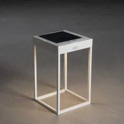 Aurinkokäyttöinen LED-lyhty Portofino, valkoinen