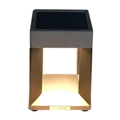 Aurinkokäyttöinen LED-pöytälamppu Teckalu, musta