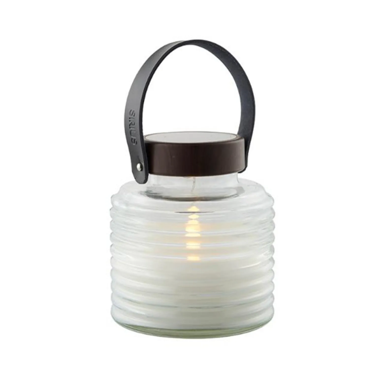 aurinkokäyttöinen LED-valaisin Aston Jar, korkeus 16 cm, musta/ruskea, IP44