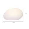 Aurinkokäyttöinen LED-valaisin GLOBY, valkoinen, 24,5 cm, muovi, IP44