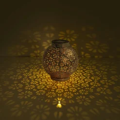 Aurinkokäyttöinen LED-valaisin 52854, hopea, metalli, 20 cm, IP44, 2 kpl