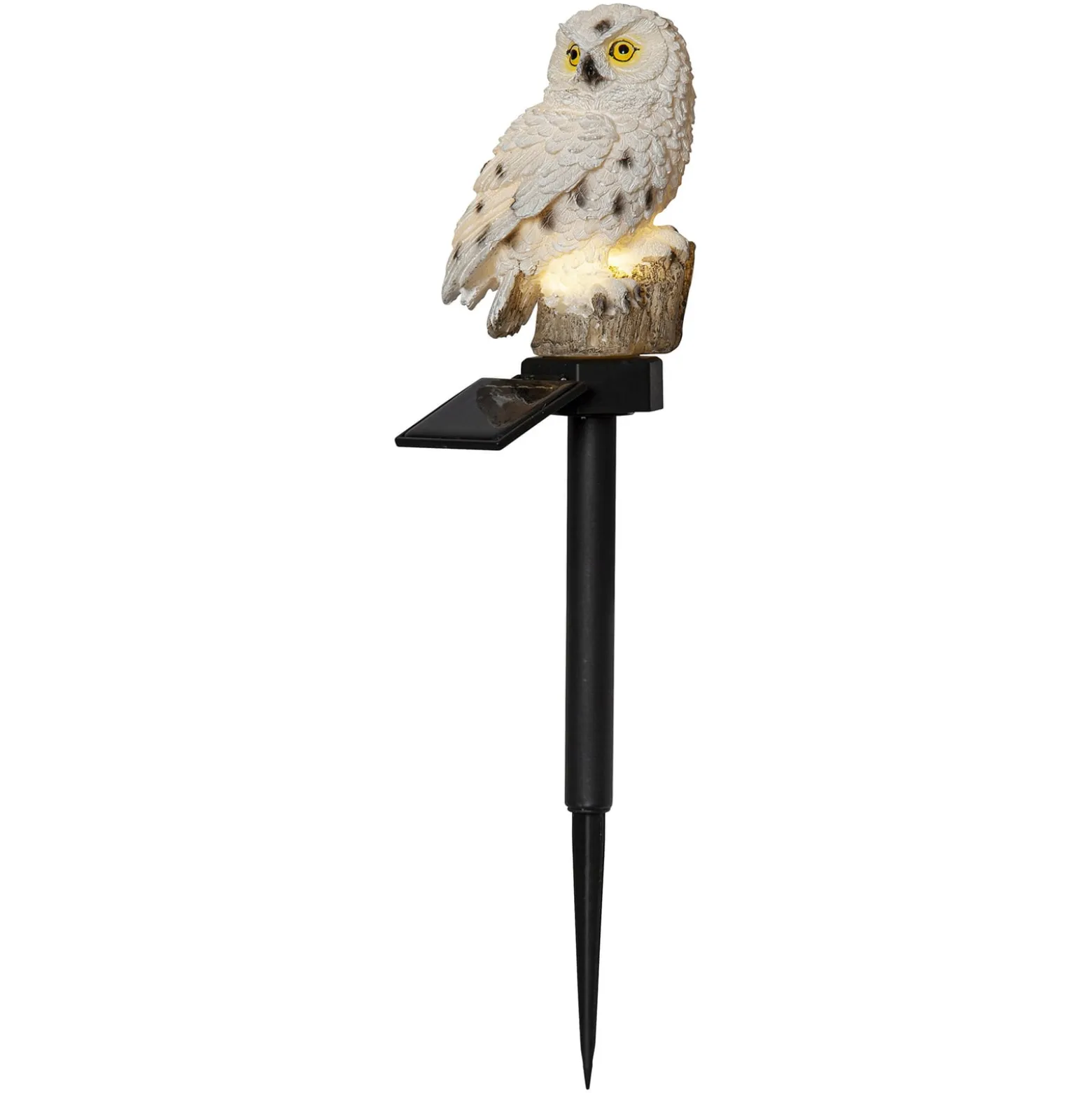 Aurinkokäyttöinen Owl-LED-valaisin maapiikillä