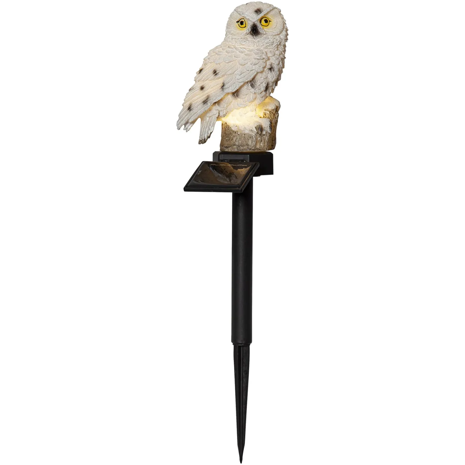 Aurinkokäyttöinen Owl-LED-valaisin maapiikillä