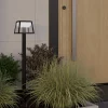 Aurinko-LED-polkujen valaisin Altilia, korkeus 106 cm, musta, anturi