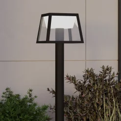 Aurinko-LED-polkujen valaisin Altilia, korkeus 106 cm, musta, anturi