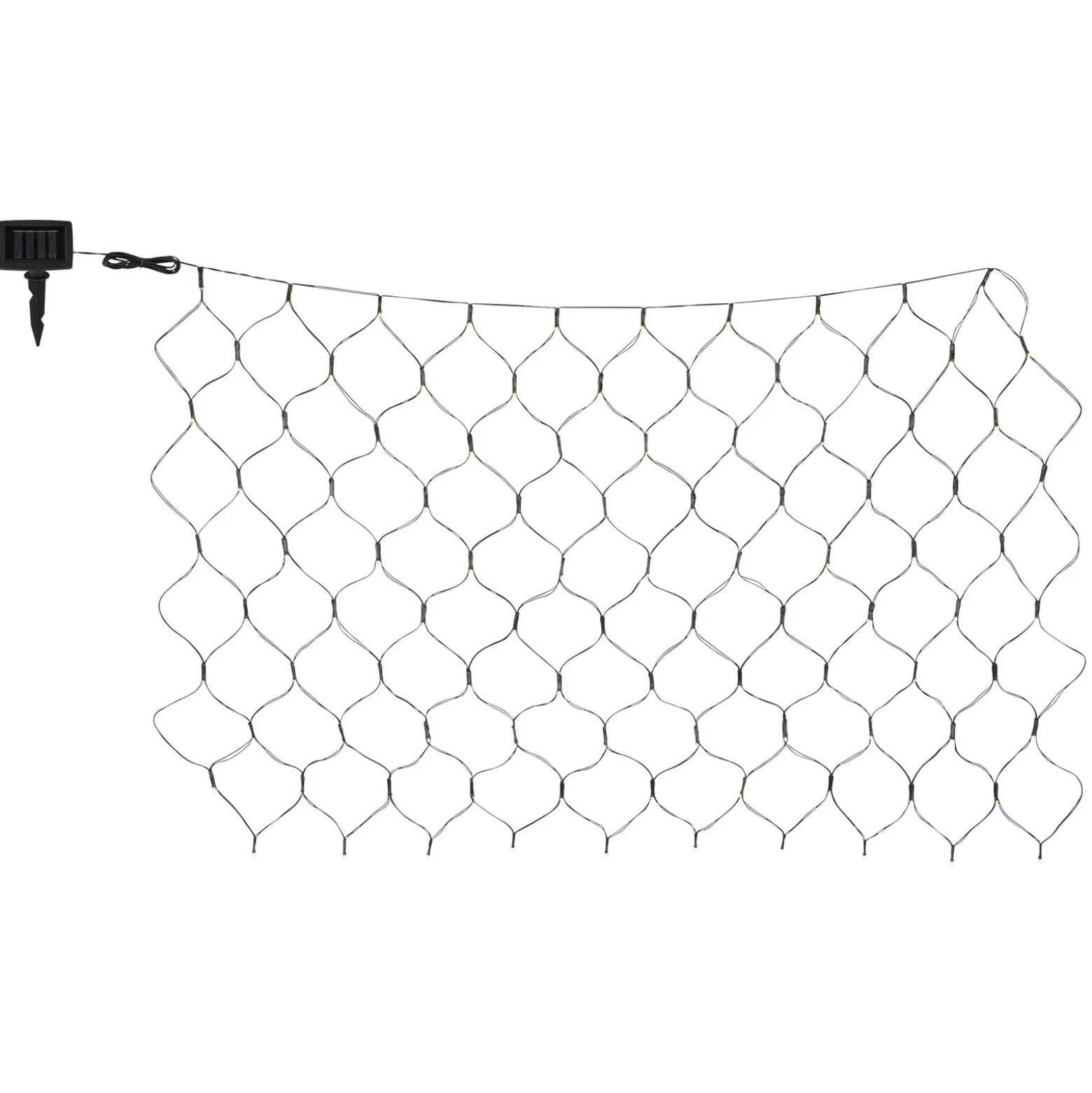 Aurinko-LED-valoverho IP44 110 x 90 cm, 100 lamppua