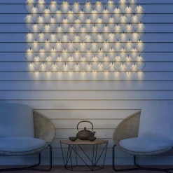 Aurinko-LED-valoverho IP44 110 x 90 cm, 100 lamppua