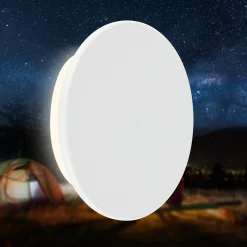 Aurora LED ladattava ulkoseinävalaisin, valkoinen, kosketus himmennin, IP54