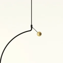 Axolight Liaison M1 riippuvalo musta/kulta 46cm