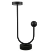 AYTM LED-pöytävalaisin Grasil, musta, marmori, korkeus 56 cm