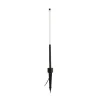 Bambou 1068 LED-maavalaisin, musta, alumiinia/lasia, korkeus 80 cm