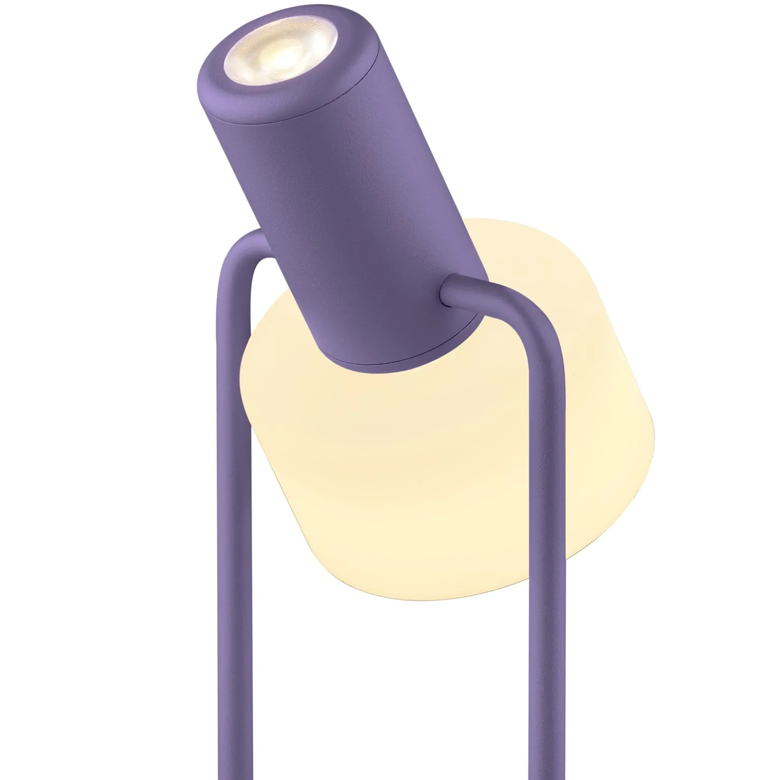 Banji LED-pöytävalaisin, violetti, korkeus 37 cm, kosketushimmennin