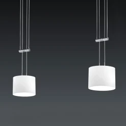 BANKAMP Grazia riippuvalaisin ZigBee 2-lamp nikk.