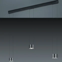 BANKAMP Impulse-LED-riippuvalo 3 lamp. antrasiitti