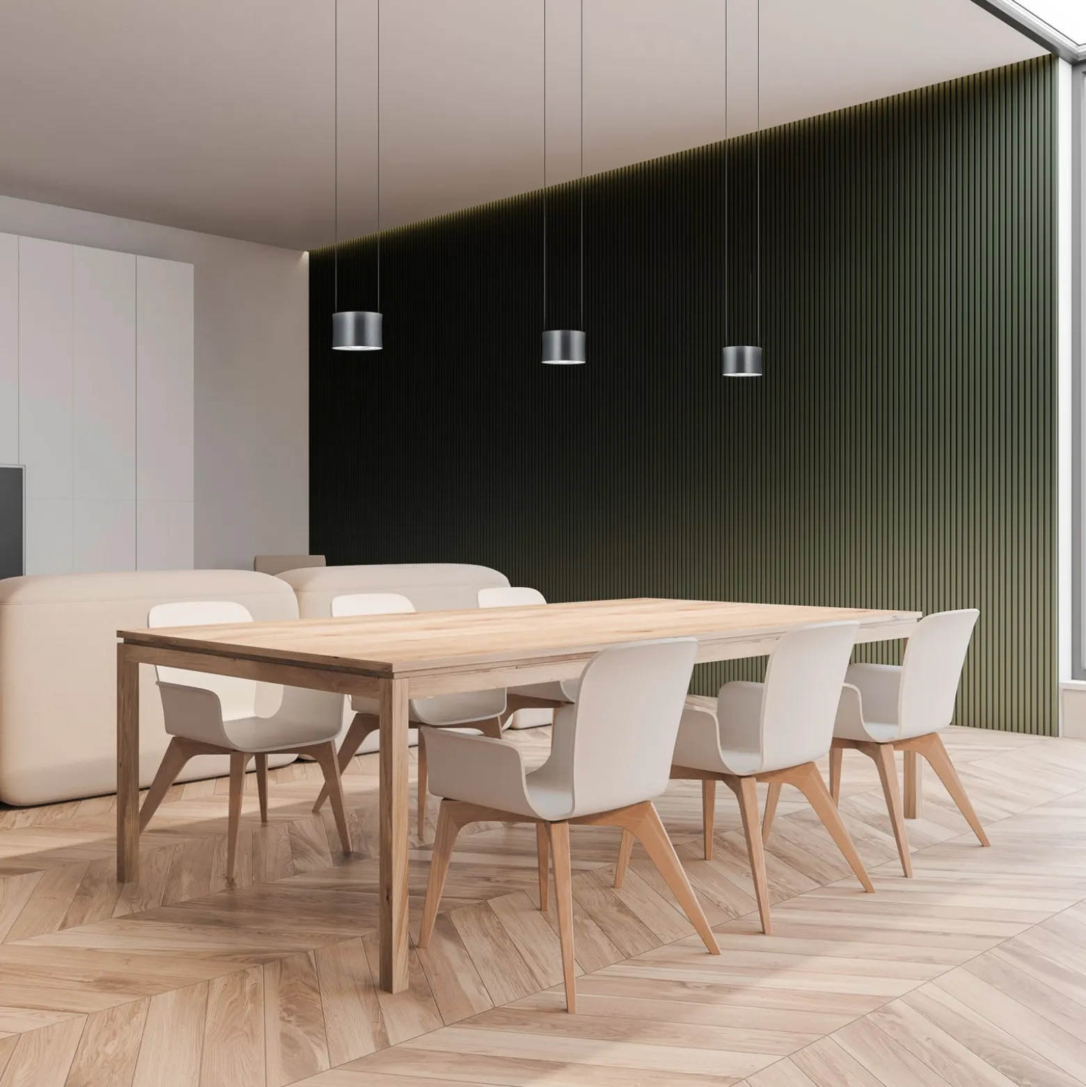 BANKAMP Impulse-LED-riippuvalo 3 lamp. antrasiitti