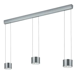 BANKAMP Impulse -LED-riippuvalo 3-lamp. nikkeli