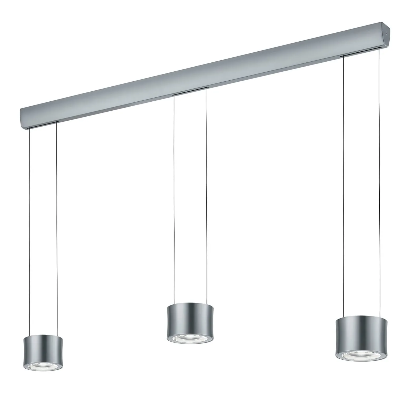 BANKAMP Impulse -LED-riippuvalo 3-lamp. nikkeli