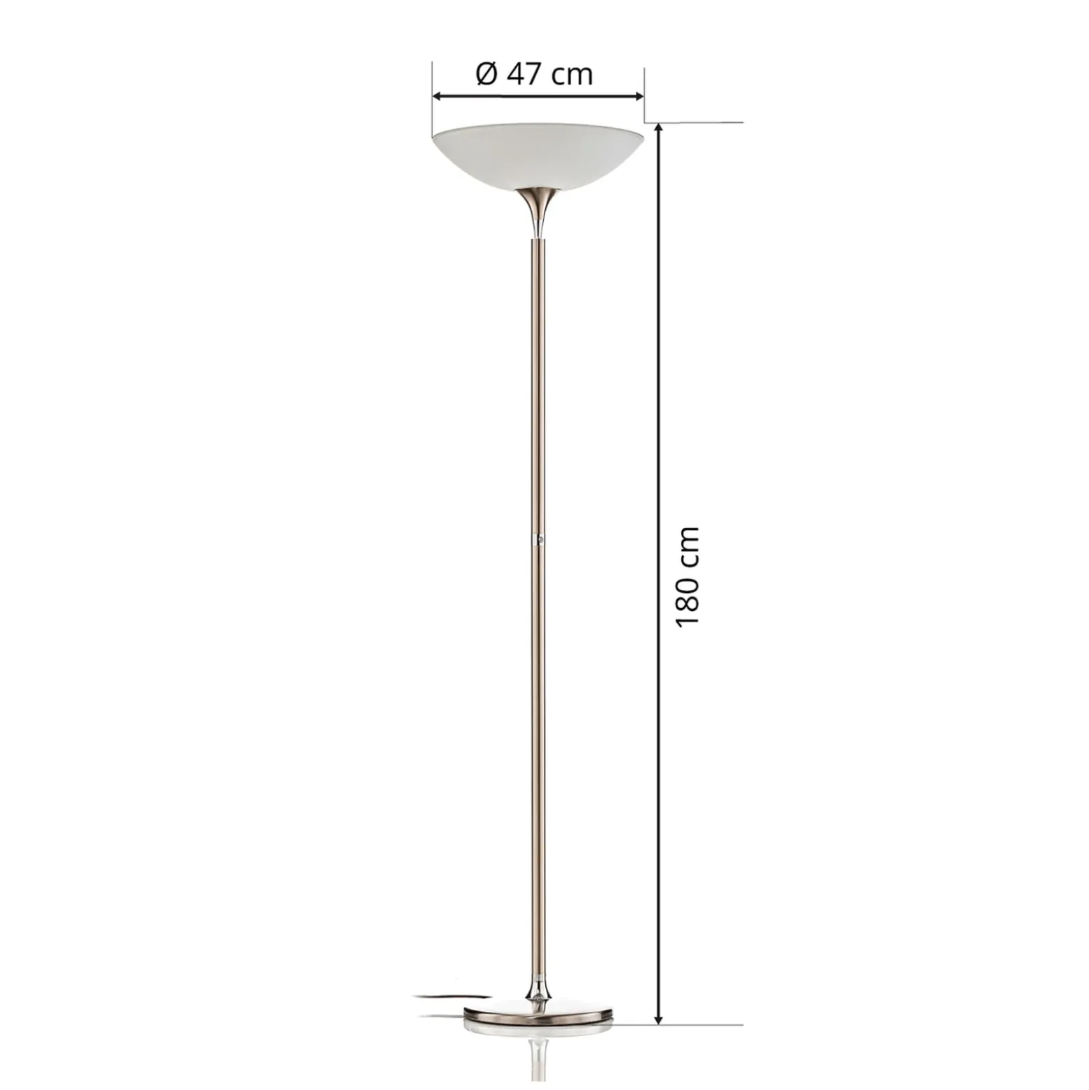 BANKAMP Opera LED-lattiavalaisin nikkeli