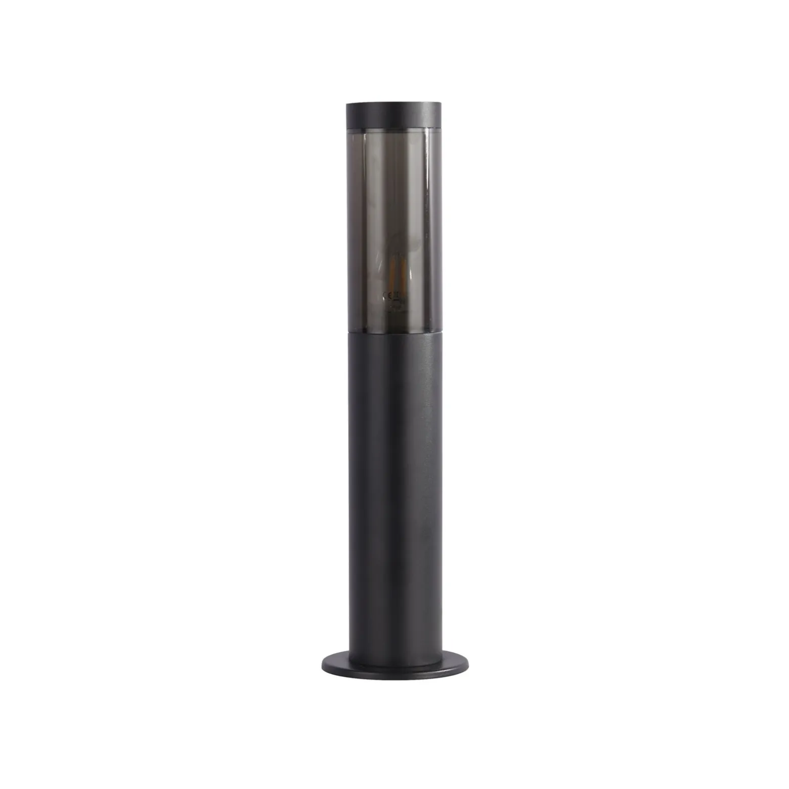 Batton-pollarivalaisin, IP44, musta, korkeus 45 cm, metallia