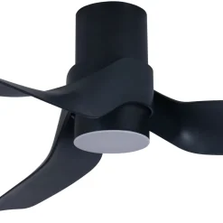 Beacon kattotuuletin valolla Nautica, musta, hiljainen