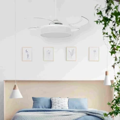 Beacon kattotuulettimen valo Fanaway Fraser valkoinen/selkeä hiljainen