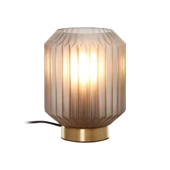 Beacon pöytävalaisin Clancy, savunharmaa lasivarjostin, korkeus 17 cm