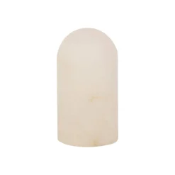 Beacon pöytävalaisin Panton, valkoinen alabasterikivi, korkeus 17,5 cm