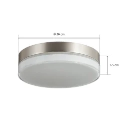 BEGA 12128 LED-kattovalaisin DALI 930 teräs 26cm