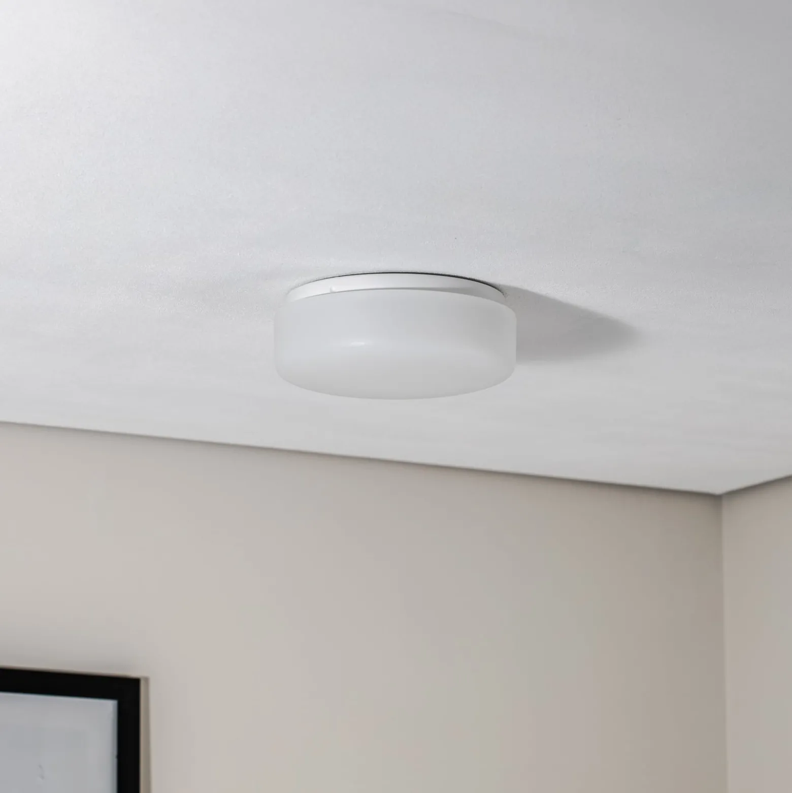 BEGA LED-kattovalaisin 50040P K3 Sensor, Ø 25 cm valkoinen muovi