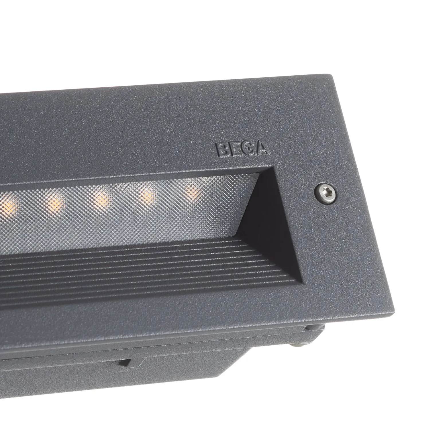 BEGA 33053 LED-seinäuppovalo 3000K grafiitti 17 cm