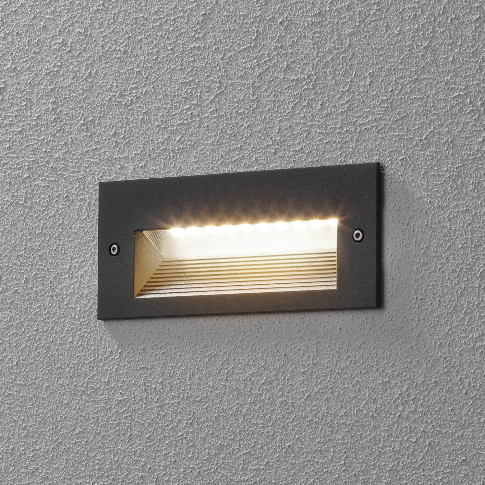 BEGA 33053 LED-seinäuppovalo 3000K grafiitti 17 cm